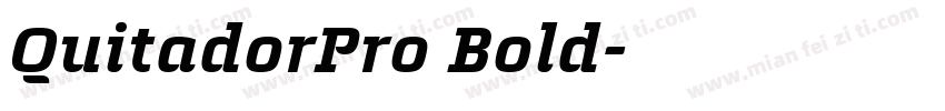 QuitadorPro Bold字体转换